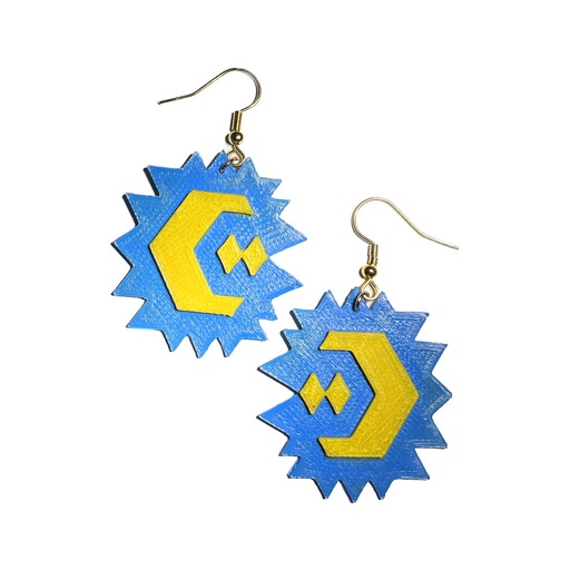 [earring_moon] Moon Earrings